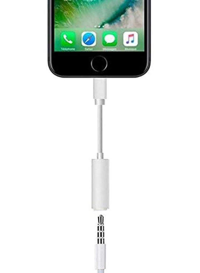 Apple Lightning to 3.5mm Headphone Jack Adapter, White, MMX62ZM/A White  - Image 3