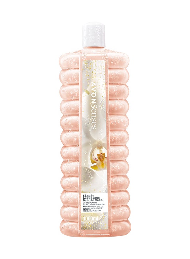 AVON - Simply Luxurious Bubble Bath Peach 1000ml - Image 1