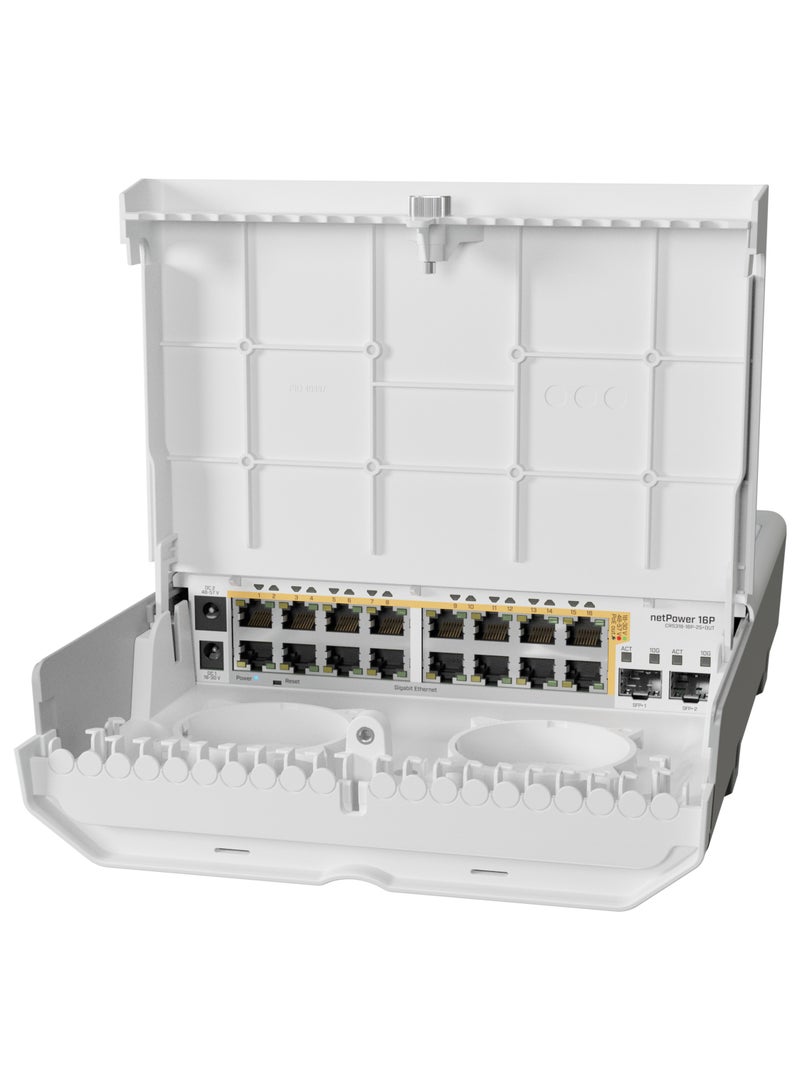 Mikrotik - Net Power 16P With RouterOS L5 License CRS318-16P-2S+OUT White - Image 1