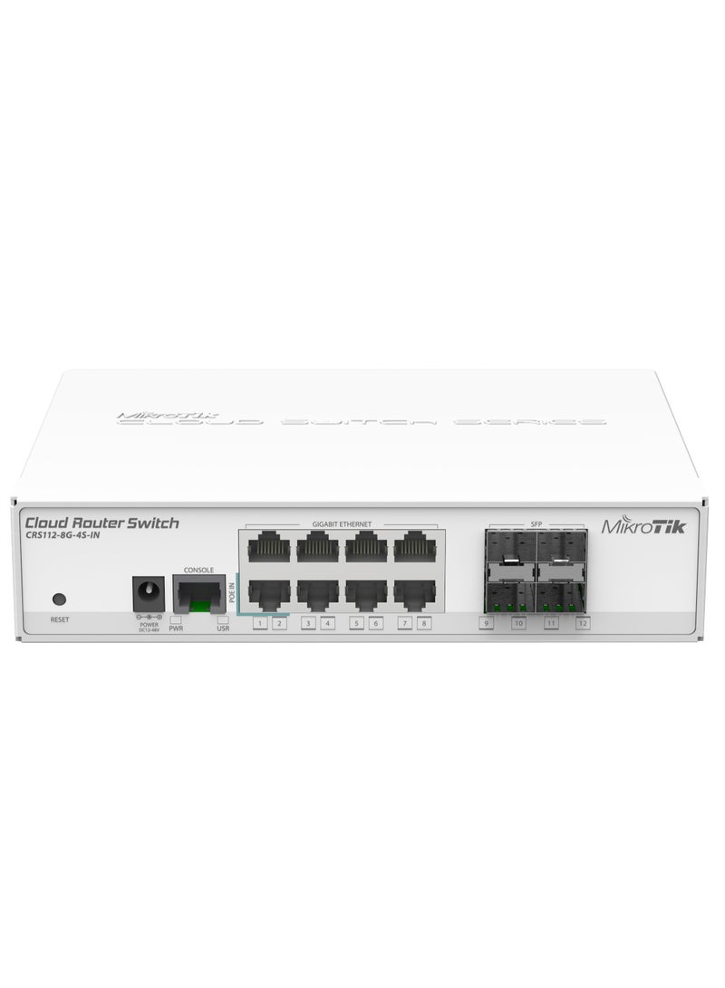 Mikrotik CRS112-8G-4S-IN White  - Image 1