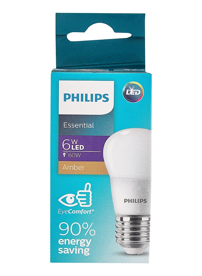 Philips Ess Ledlustre 6W E27 827 P45Ndfr Amber Amber - Image 3
