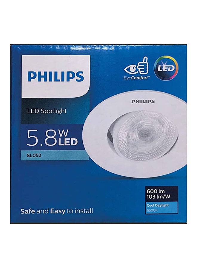 Philips Philips LED Spotlight SL052 RD SPOT 070 5.8W 6500K WH WV MET - CoolDayLight Cool Day Light  - Image 1