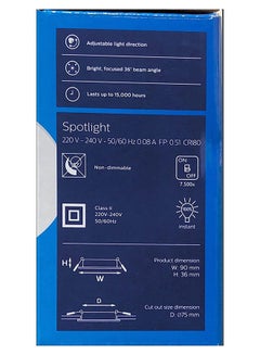 Philips Philips LED Spotlight SL052 RD SPOT 070 5.8W 6500K WH WV MET - CoolDayLight Cool Day Light  - Image 3