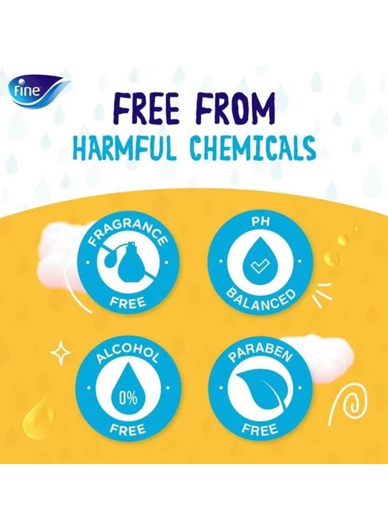 فاين مناديل مبللة للأطفال بخلاصة بذور العنب 72 قطعة - Image 2