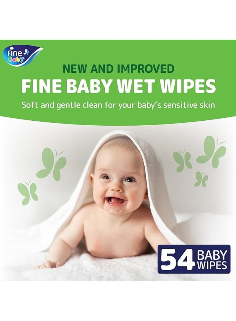 فاين مناديل مبللة للأطفال عبوة 54 قطعة - Image 3