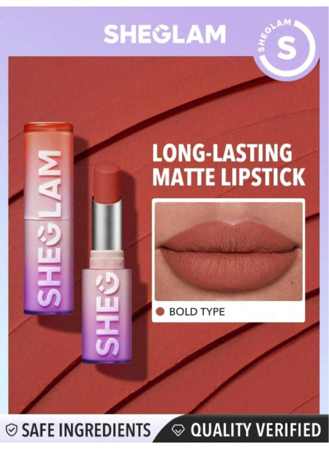 Dynamatte Boom Long Lasting Matte Lipstick Bold Type