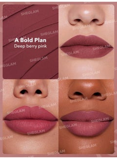 SHEGLAM Dynamatte Boom Long Lasting Matte Lipstick-A Bold Plan  - Image 2
