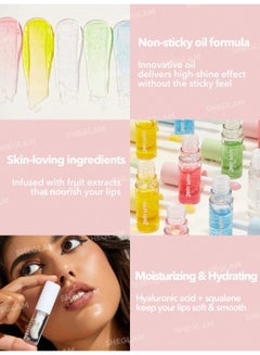 SHEGLAM Jelly Wow Hydrating Non-Sticky Lip Oil Moisturizing Plumping Lip Gloss Grapefruit Glow  - Image 5