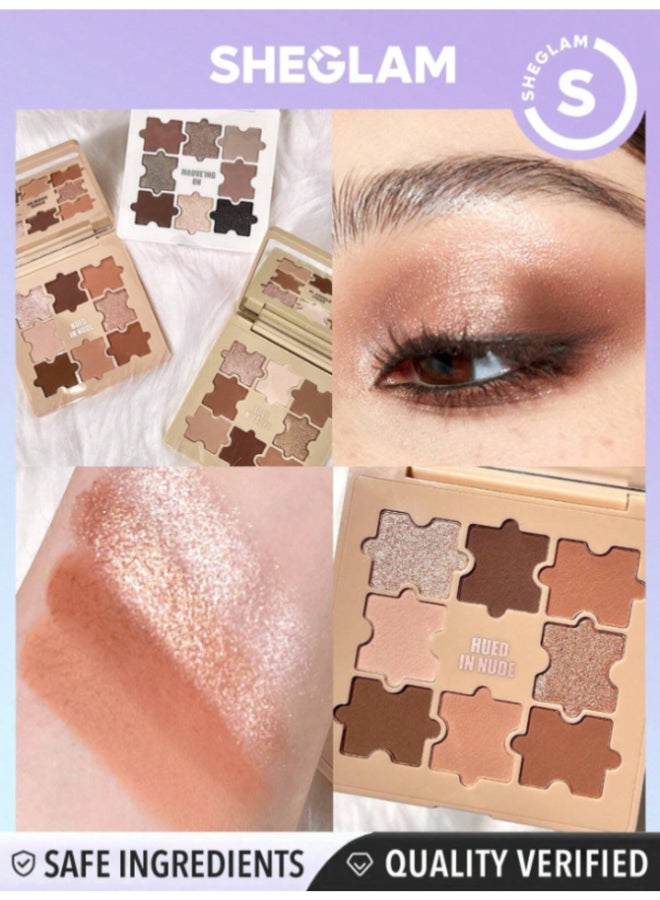 SHEGLAM - Jazy Jigsaw Eyeshadow Palette-Hude In Nude - Image 1