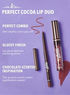 SHEGLAM Willy Wonka Cocoa Kiss Lip Duo-Cookies N Milk  - Image 3