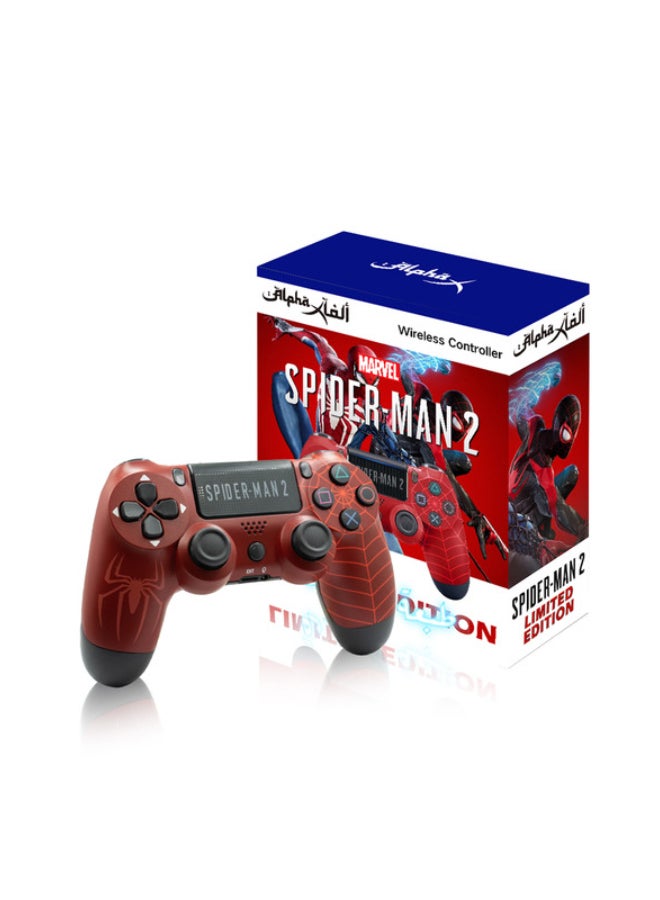Alpha X - SpiderMan 2 Themed Wireless Controller For PlayStation 4 - LIMITED EDITION - Image 1