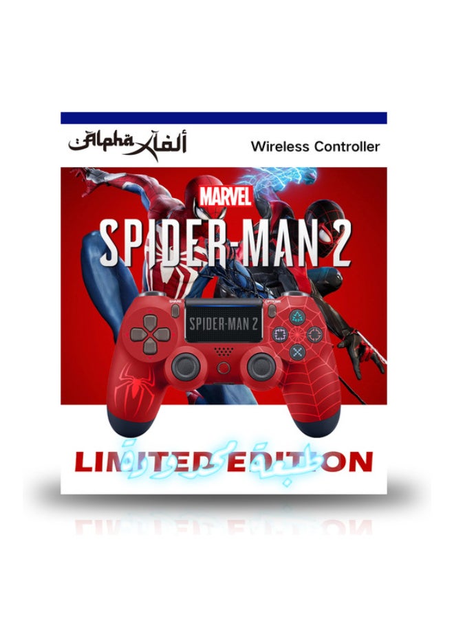 Alpha X - SpiderMan 2 Themed Wireless Controller For PlayStation 4 - LIMITED EDITION - Image 1