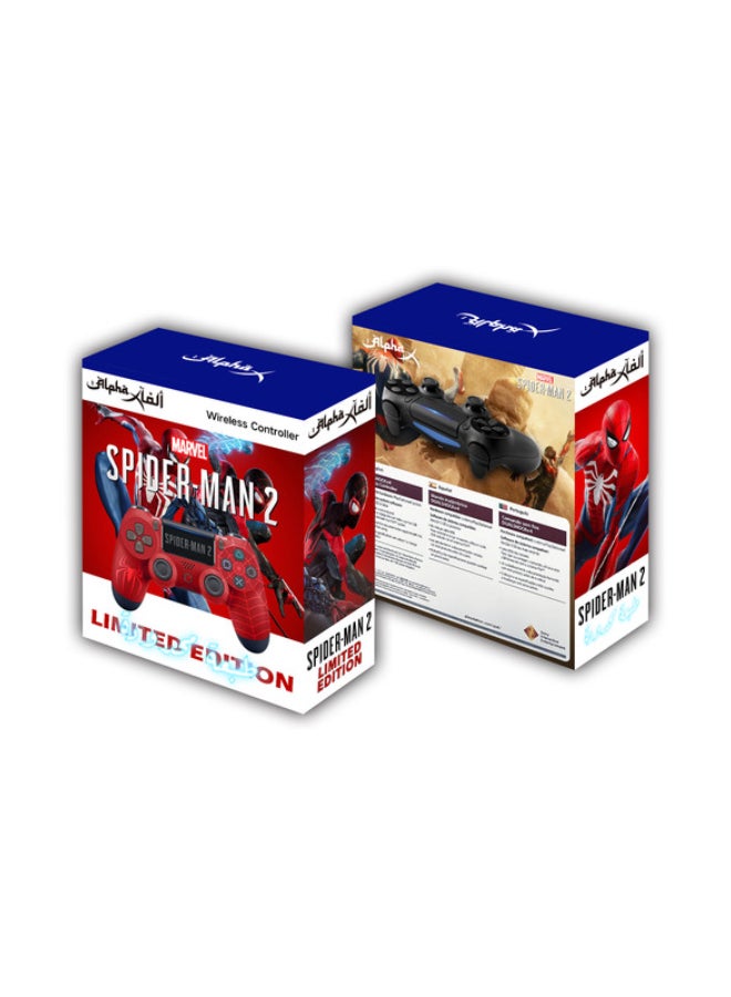 Alpha X - SpiderMan 2 Themed Wireless Controller For PlayStation 4 - LIMITED EDITION - Image 1