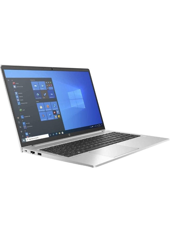 HP Pro Book 455 G8 Laptop With 15.6-Inch Display, Ryzen 7 5800H Processor/8GB RAM/256GB SSD/Intel Iris XE Graphics/DOS(Without Windows) English/Arabic Silver  - Image 2