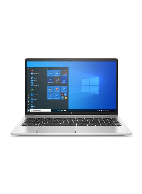 Pro Book 455 G8 Laptop With 15.6-Inch Display, Ryzen 7 5800H Processor/8GB RAM/256GB SSD/Intel Iris XE Graphics/DOS(Without Windows) English/Arabic Silver