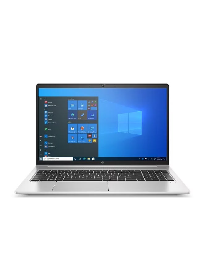 HP Pro Book 455 G8 Laptop With 15.6-Inch Display, Ryzen 7 5800H Processor/8GB RAM/256GB SSD/Intel Iris XE Graphics/DOS(Without Windows) English/Arabic Silver  - Image 1