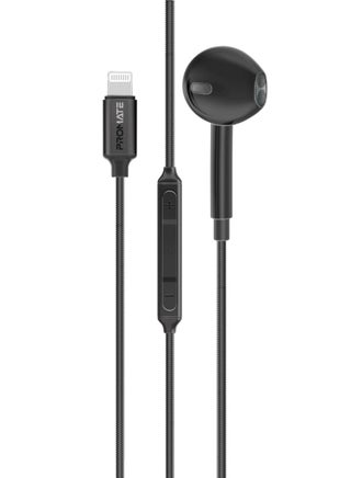 Mono Earbuds With Lightning Connector, Ergonomic Mfi Certified HD Mono Earphone With Mic, Noise Isolation, Call Function, And In-Line Volume Control For iPhone 16, iPad Air, iPod, Monopod-LT - Black - pnsku/N70061375V/45/_/1712588450/247d0408-09f6-4998-9498-005f93d5b725