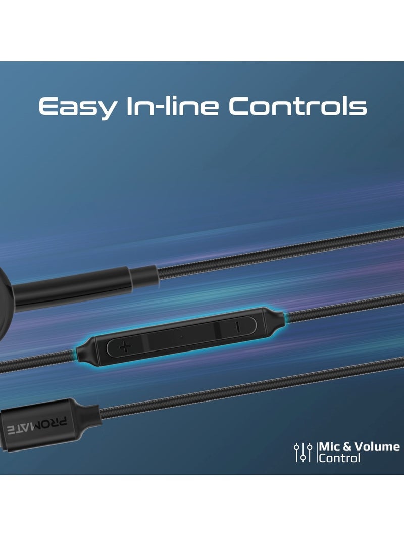 Mono Earbuds With Lightning Connector, Ergonomic Mfi Certified HD Mono Earphone With Mic, Noise Isolation, Call Function, And In-Line Volume Control For iPhone 16, iPad Air, iPod, Monopod-LT - Black