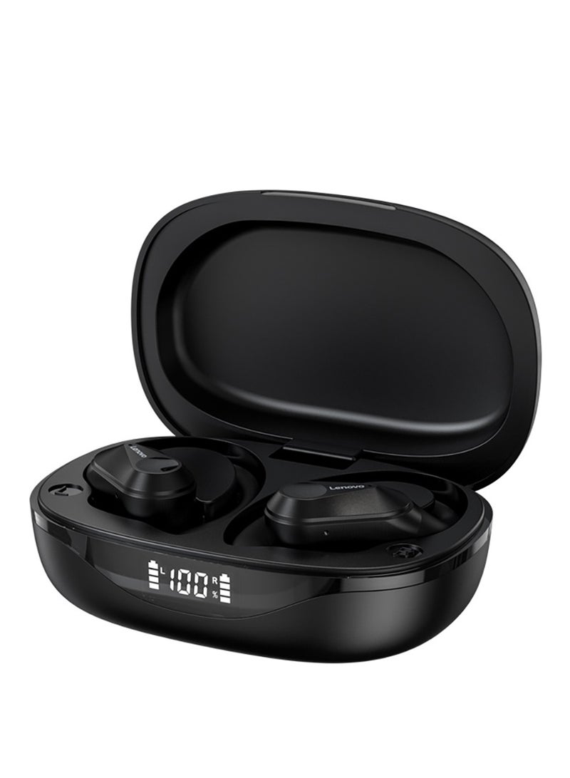 Lenovo LP75 TWS Wireless Bluetooth V5.3 Earphones HiFi Stereo Noise Reduction Earbuds Waterproof Sports Headphones Black  - Image 1