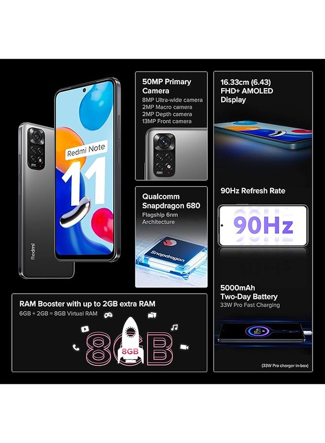 Xiaomi Renewed - Redmi Note 11 Dual SIM Space Black 64MB 4G - Image 3