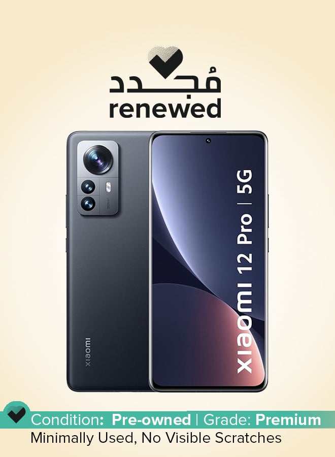 شاومي Renewed - 12 Pro 5G Dual SIM Noir Black 256GB 5G - Image 1