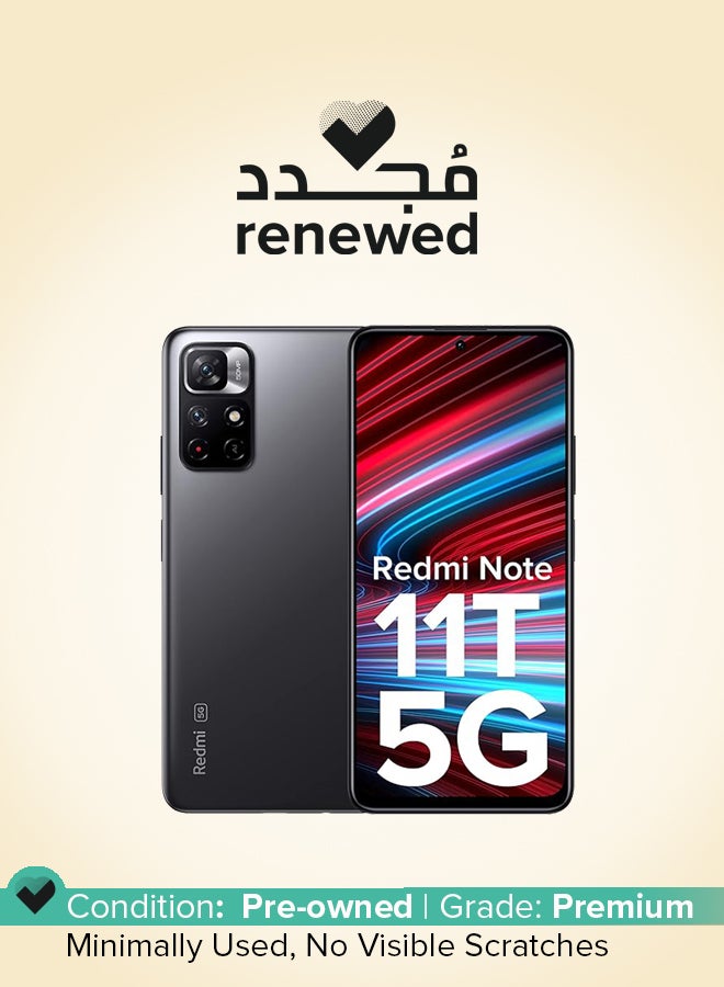 Xiaomi Renewed - Redmi Note 11T 5G Dual SIM Matte Black 6GB RAM 128MB 5G - Image 1