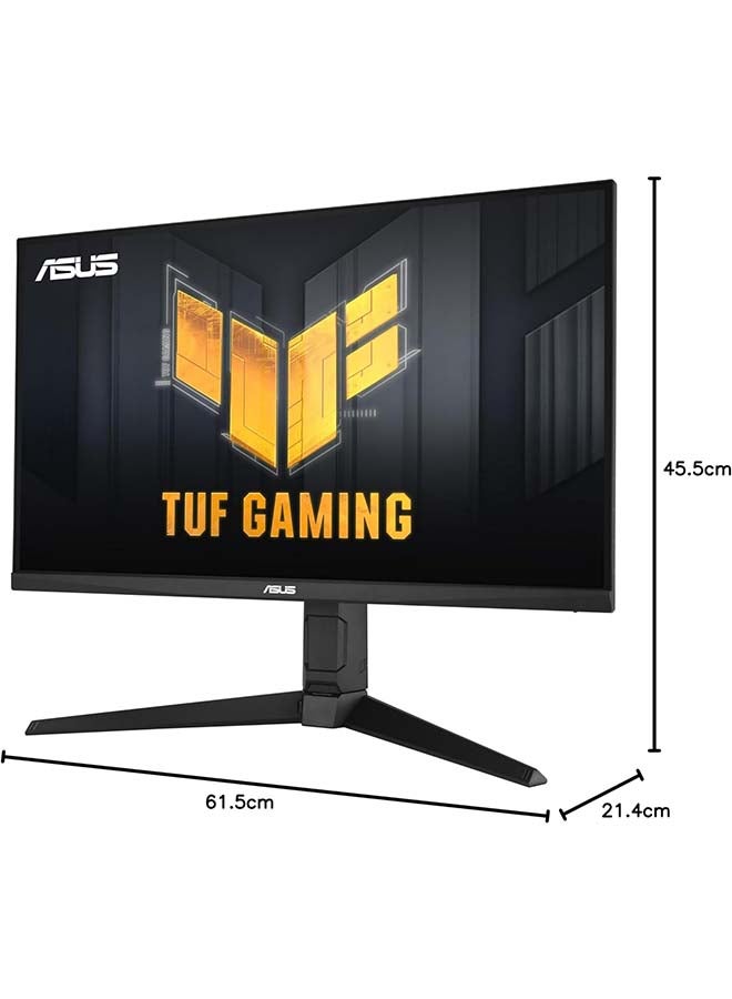 ASUS - TUF VG27AQ3A 27" QHD HDR Fast IPS Gaming Monitor, 180Hz Refresh Rate, 1ms (GTG), 130% sRGB, Extreme Low Motion Blur, Speakers, Freesync, G-SYNC Compatible, HDMI, DisplayPort, 90LM0940-B019A0 Black - Image 1