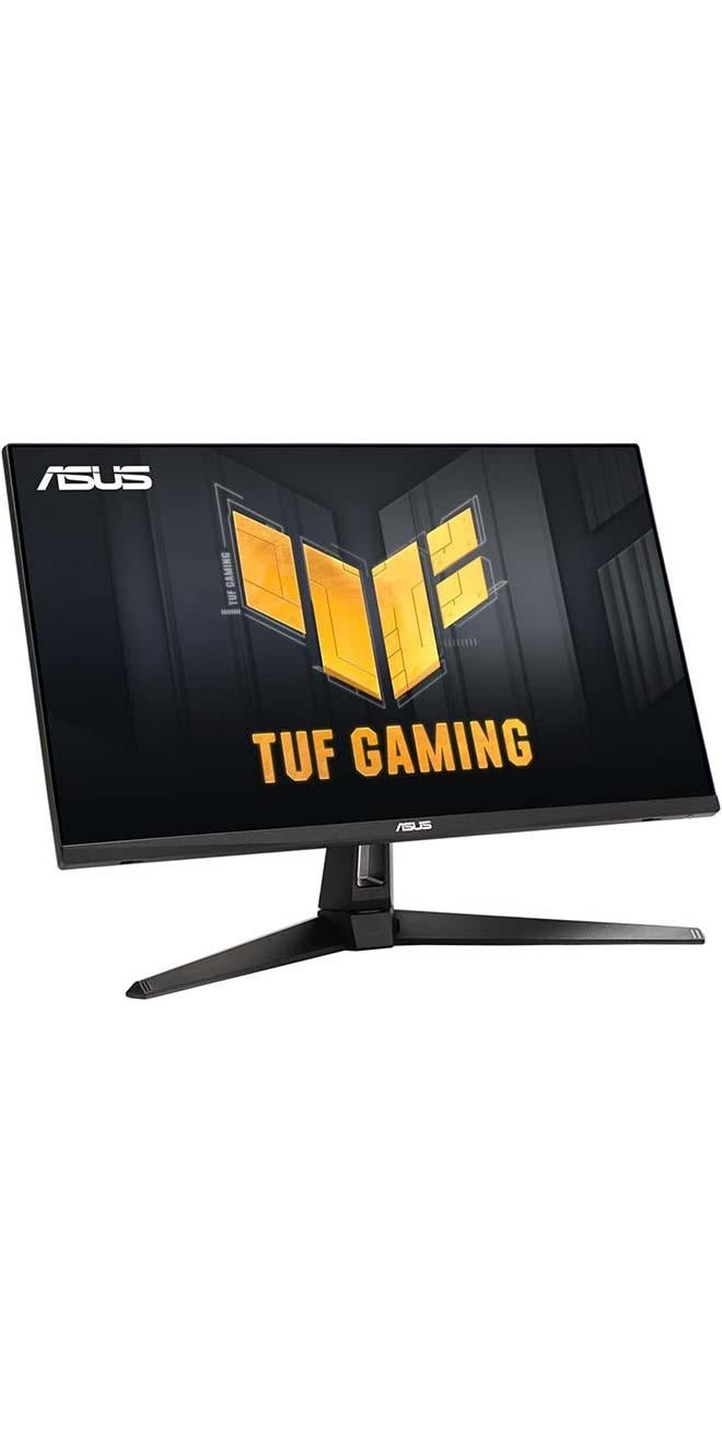 ASUS TUF VG27AQ3A 27" QHD HDR Fast IPS Gaming Monitor, 180Hz Refresh Rate, 1ms (GTG), 130% sRGB, Extreme Low Motion Blur, Speakers, Freesync, G-SYNC Compatible, HDMI, DisplayPort, 90LM0940-B019A0 Black - Image 1