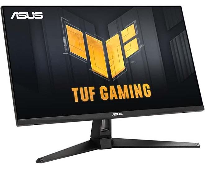 ASUS TUF VG27AQ3A 27" QHD HDR Fast IPS Gaming Monitor, 180Hz Refresh Rate, 1ms (GTG), 130% sRGB, Extreme Low Motion Blur, Speakers, Freesync, G-SYNC Compatible, HDMI, DisplayPort, 90LM0940-B019A0 Black - Image 1