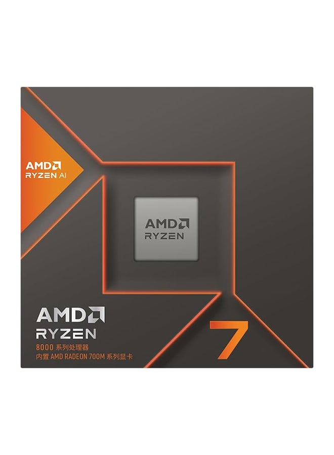 AMD - Ryzen 7 8700G 4.2 GHz AM5 Desktop Processor, 8 Cores & 16 Threads, 5.1 GHz Max Boost Clock, 8MB L2 & 16MB L3 Cache, AMD Radeon 780M, AMD Ryzen AI, DDR5-5200 / 256 GB Max Memory Grey - Image 1