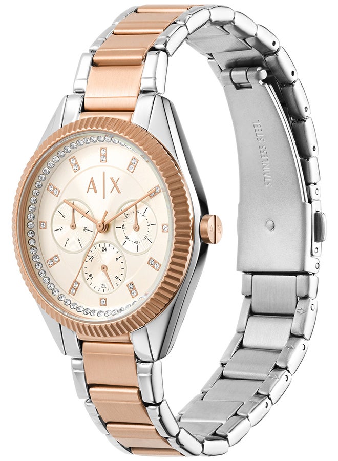 Armani Exchange - Women's Analog Round Shape Stainless Steel Wrist Watch AX5662 - 38 Mm - Image 1