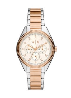 Women's Analog Round Shape Stainless Steel Wrist Watch AX5662 - 38 Mm
