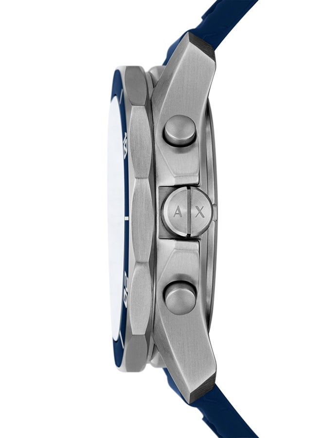 Armani Exchange - Men's Analog Round Shape Silicone Wrist Watch AX1960 - 44 Mm - Image 1