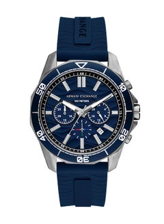 Men's Analog Round Shape Silicone Wrist Watch AX1960 - 44 Mm
