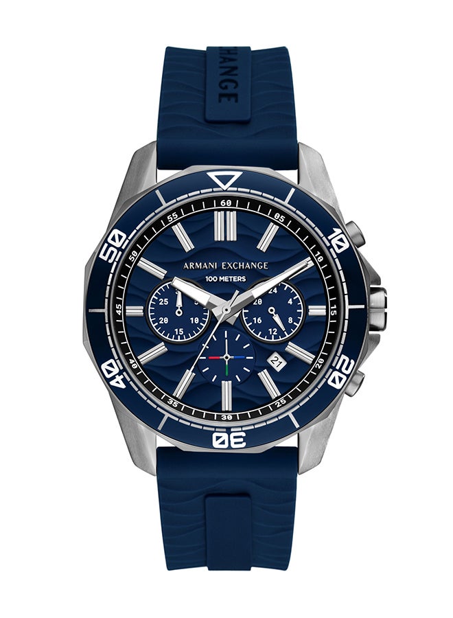 Armani Exchange - Men's Analog Round Shape Silicone Wrist Watch AX1960 - 44 Mm - Image 1