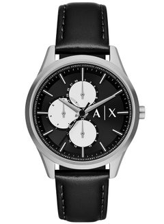 Men's Analog Round Shape Leather Wrist Watch AX1872 - 42 Mm