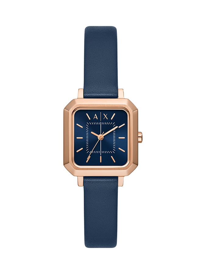 Armani Exchange - Women's Analog Octagon Shape Leather Wrist Watch AX5722 - 27 Mm - Image 1