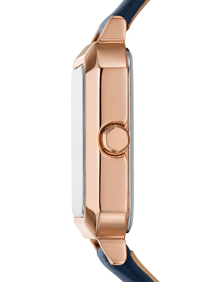 Armani Exchange - Women's Analog Octagon Shape Leather Wrist Watch AX5722 - 27 Mm - Image 1