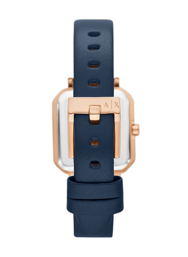 Armani Exchange - Women's Analog Octagon Shape Leather Wrist Watch AX5722 - 27 Mm - Image 1
