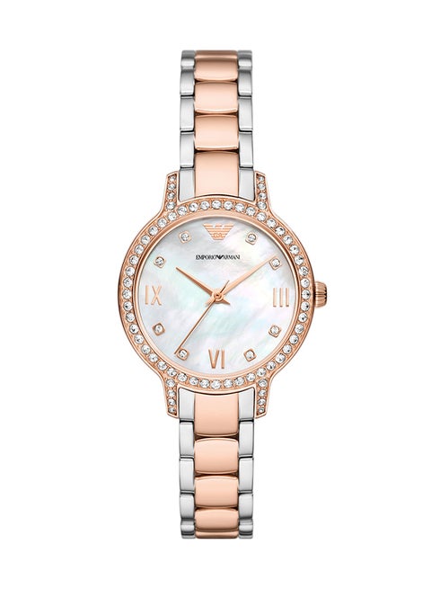 Women's Analog Round Shape Stainless Steel Wrist Watch AR11499 - 32 Mm