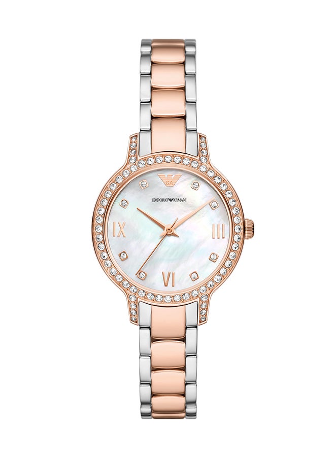 EMPORIO ARMANI Women's Analog Round Shape Stainless Steel Wrist Watch AR11499 - 32 Mm - Image 1