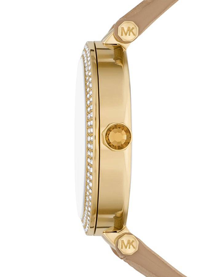 Michael Kors Women's Analog Round Shape Leather Wrist Watch MK4725 - 39 Mm - Image 3