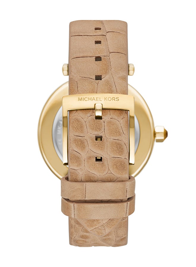 Michael Kors Women's Analog Round Shape Leather Wrist Watch MK4725 - 39 Mm - Image 2
