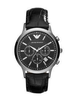 Men's Analog Round Shape Leather Wrist Watch AR2447 - 43 Mm