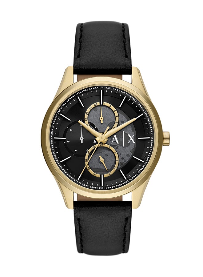 Armani Exchange - Men's Analog Round Shape Leather Wrist Watch AX1876 - 42 Mm - Image 1