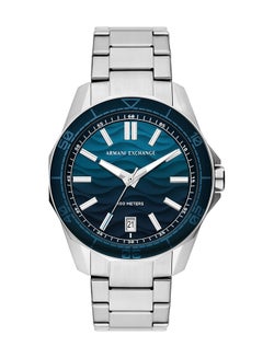 Men's Analog Round Shape Stainless Steel Wrist Watch AX1950 - 44 Mm