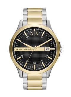 Men's Analog Round Shape Stainless Steel Wrist Watch AX2453 - 46 Mm