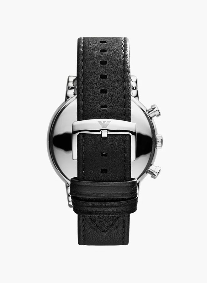EMPORIO ARMANI - Men's Analog Round Shape Leather Wrist Watch AR1807 - 46 Mm - Image 1