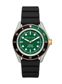 Men's Analog Round Shape Silicone Wrist Watch MK9158 - 42 Mm