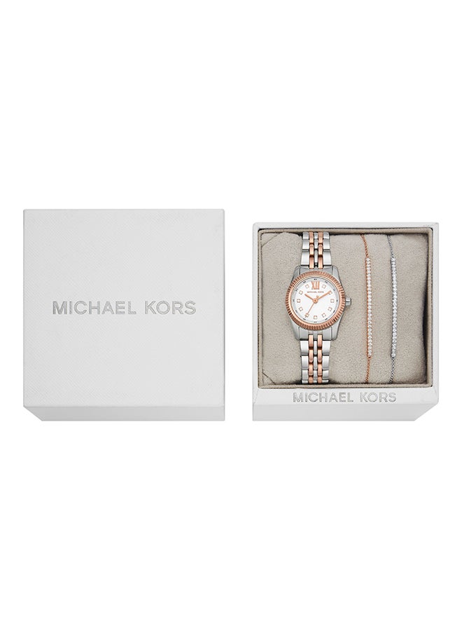 Michael Kors Women's Analog Round Shape Stainless Steel Wrist Watch MK4817SET - 26 Mm - Image 4